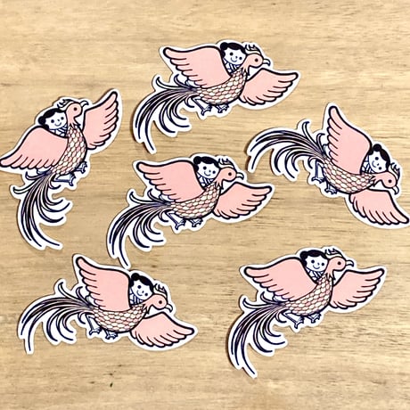 鳳凰ステッカー