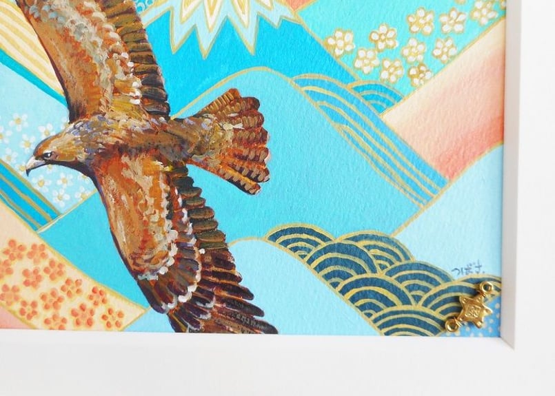 アクリル画「タカ」 | Tsubasa KATOU