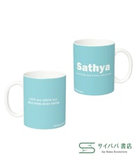 マグカップ350ml （Sathya 水色）