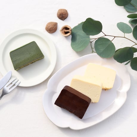 【あかりい菜】組み合わせ自由！テリーヌ3種セット（西尾抹茶・西尾ほうじ茶・チーズ・ショコラ）