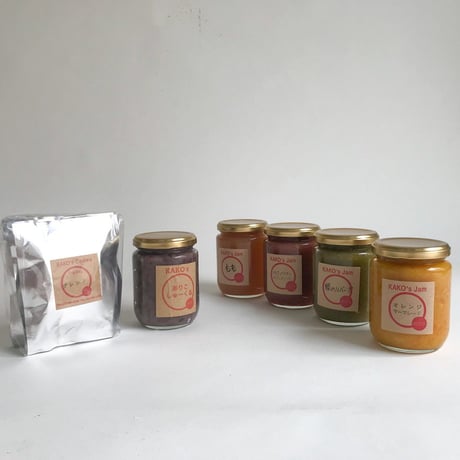 【コーヒーハウス かこ】KAKOスペシャリテ名古屋モーニングセット（自家製あんこ・ジャム4種・コーヒー豆）