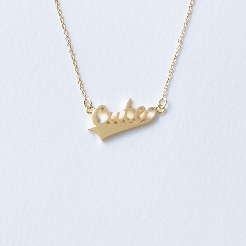cute | ネックレス | A-075 | 【公式】5108/コトバ | 言葉を身にまとう