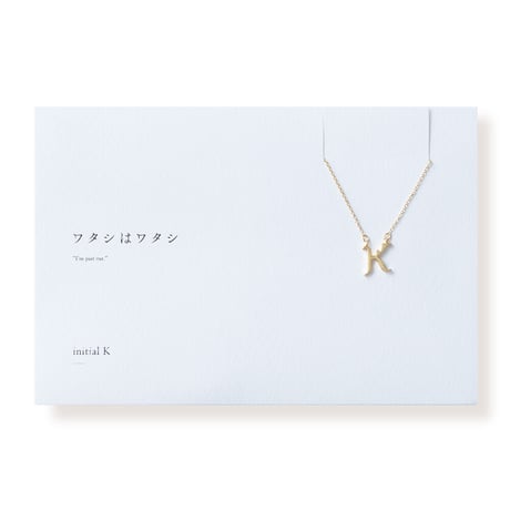 イニシャル K | ネックレス | L-008