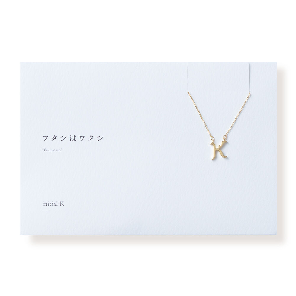 イニシャル K | ネックレス | L-008 | 【公式】5108/コトバ イニシャル K | ネックレス | L-008 | 【公式】5108/コトバ