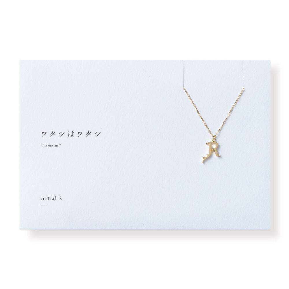R』COLOR DEEP 『RYO』イニシャル ネックレス