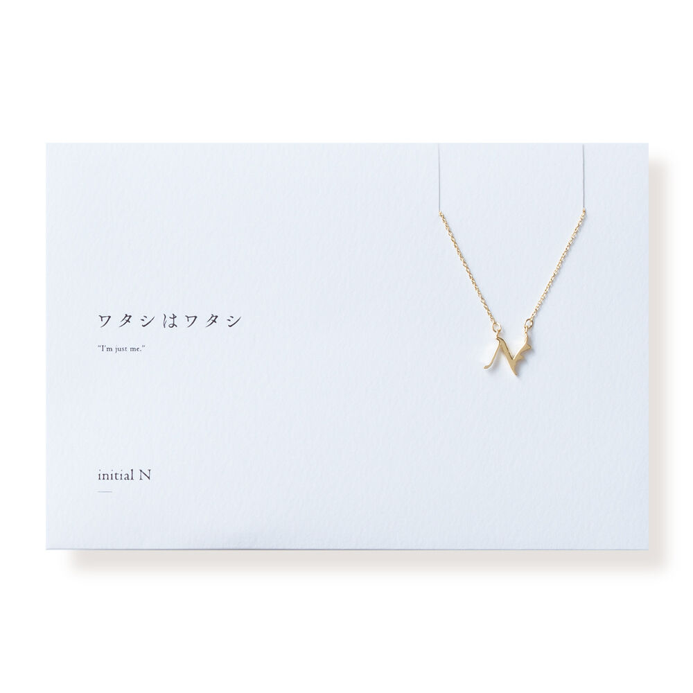Shapes Studio イニシャルネックレス A-N 国内発送 イニシャル N | ネックレス | L-011 | 【公式】5108/コトバ