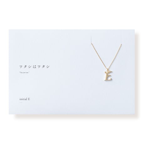 イニシャル E | ネックレス | L-003