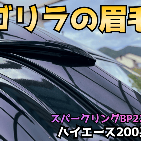 【ゴリラの眉毛】ハイエース200系用モールエンドカバー