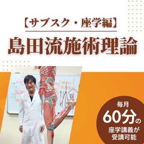 島田流施術理論 【サブスク・座学編】