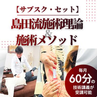 島田流施術理論＆メソッド【サブスク・セット】