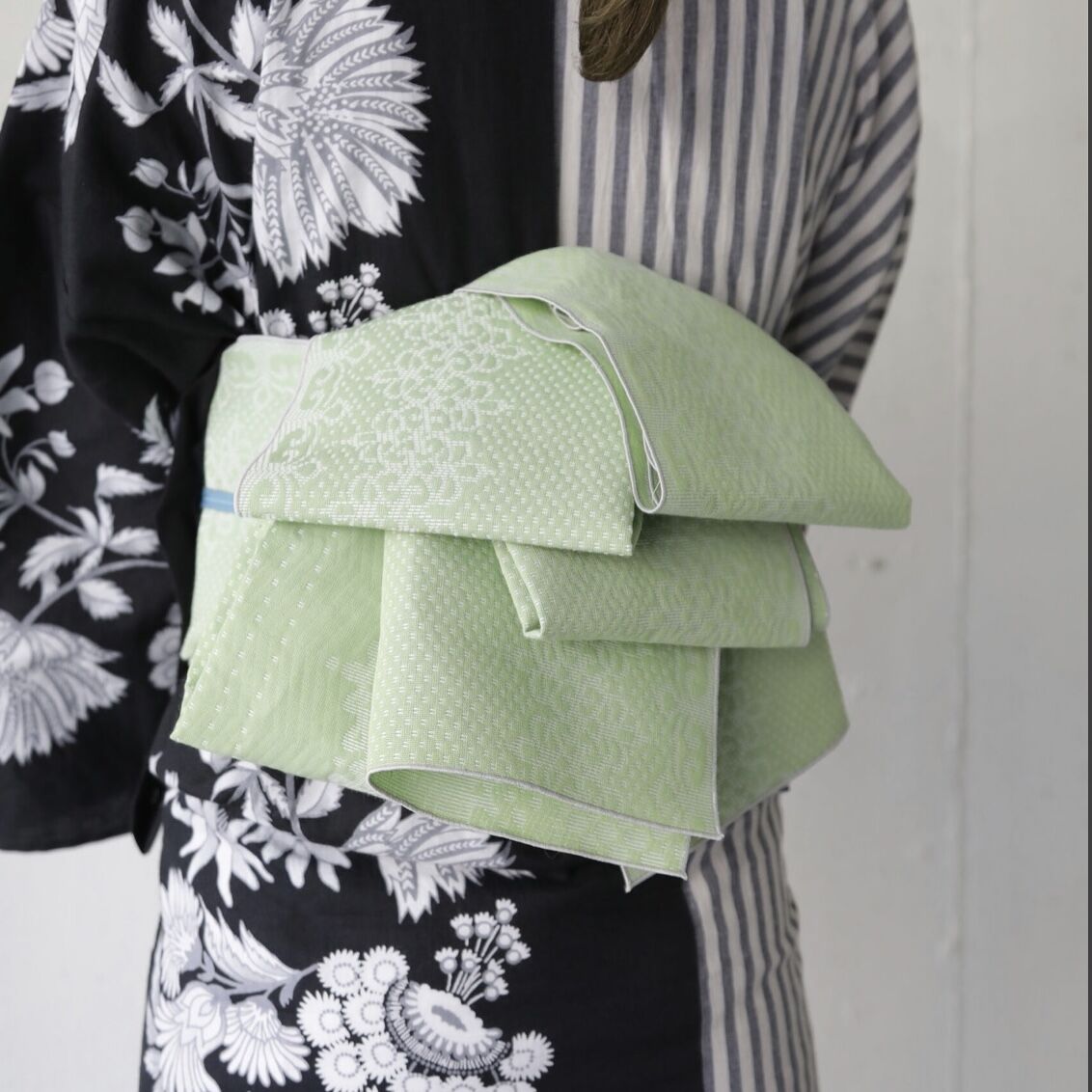 【59kimono】2022  兵児帯レディレース　ライトグリーン 兵児帯 59kimono『レディレース』ライトグリーン | ひつじや