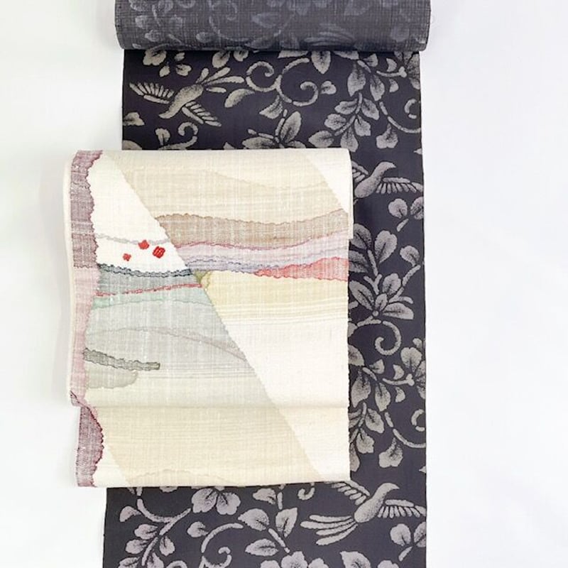 渡文　真綿なごや帯　八寸名古屋帯　未使用　16500→15000 渡文 八寸名古屋帯 六通柄 | ひつじや