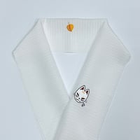 オリジナル刺繡半衿 絽