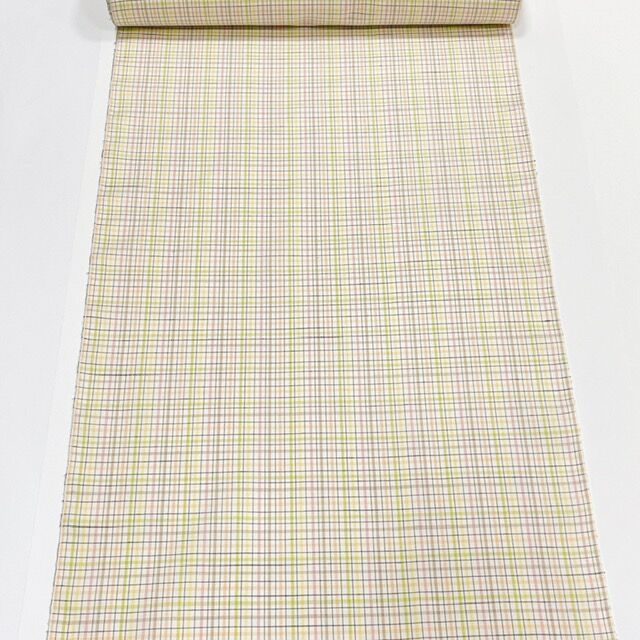 ​絲都（いと）のそよ風工房　桐生御召　反物　着尺 ひつじや75周年記念】桐生織 絲都のそよ風工房 御召 お仕立て代込み