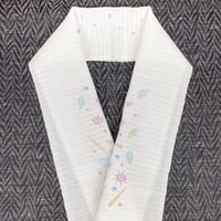 洗える オリジナル刺繍半衿・絽『SeaShells』
