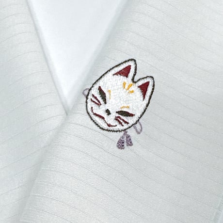 オリジナル刺繡半衿 絽