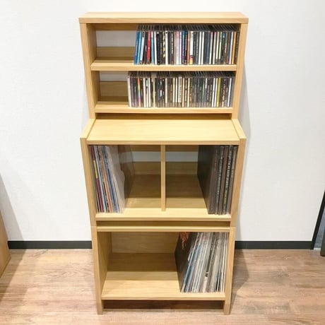 レコードラック スタッキングラック 3段 ANGLE × REGULAR × CD RACK FLAT / ディスクユニオン DISK UNION
