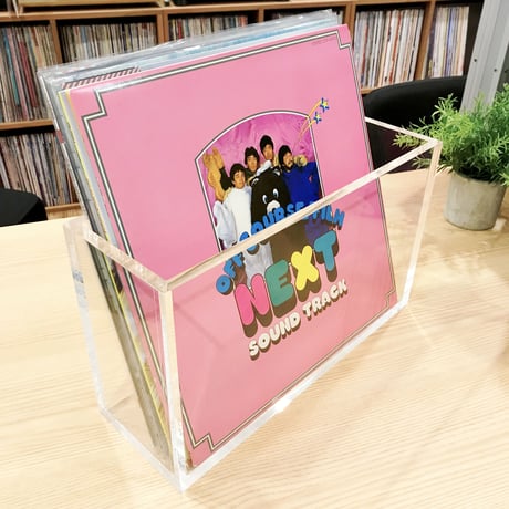 レコードサイドラック アクリル製 (LP/アクリル)