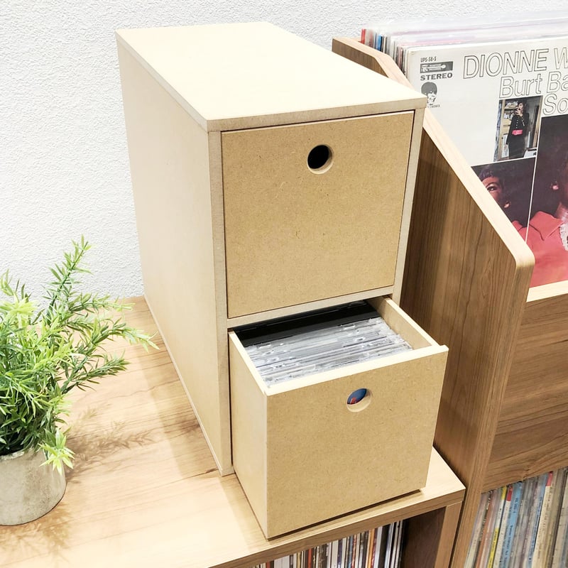 2マス引出式CDラック | diskunion CDレコードアクセサリー・収納ストア