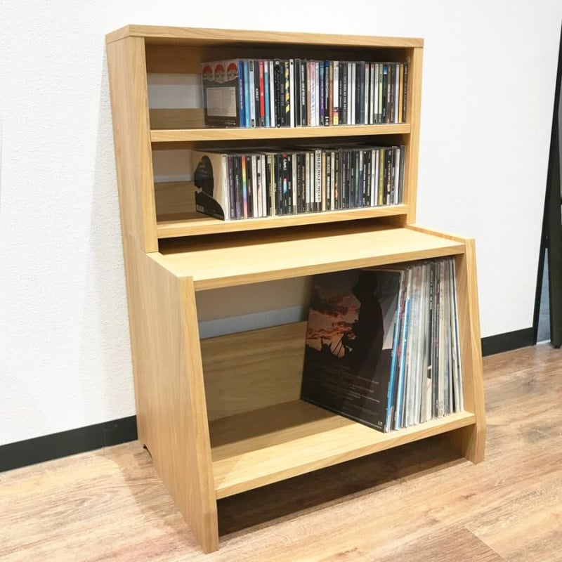 レコードラック スタッキングラック 2段 ANGLE × CD RACK FLAT / ディス