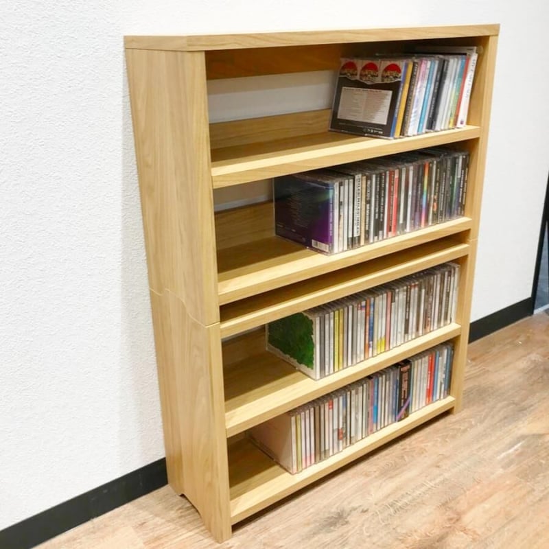 レコードラック スタッキングラック 2段 CD RACK × CD RACK FLAT / デ
