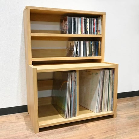 レコードラック スタッキングラック 2段 REGULAR × CD RACK FLAT / ディスクユニオン DISK UNION