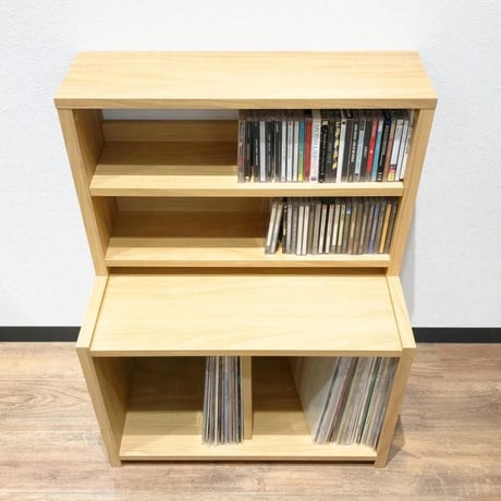 レコードラック スタッキングラック 2段 REGULAR × CD RACK FLAT / ディスクユニオン DISK UNION