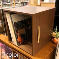 取っ手付き1マスレコードラック