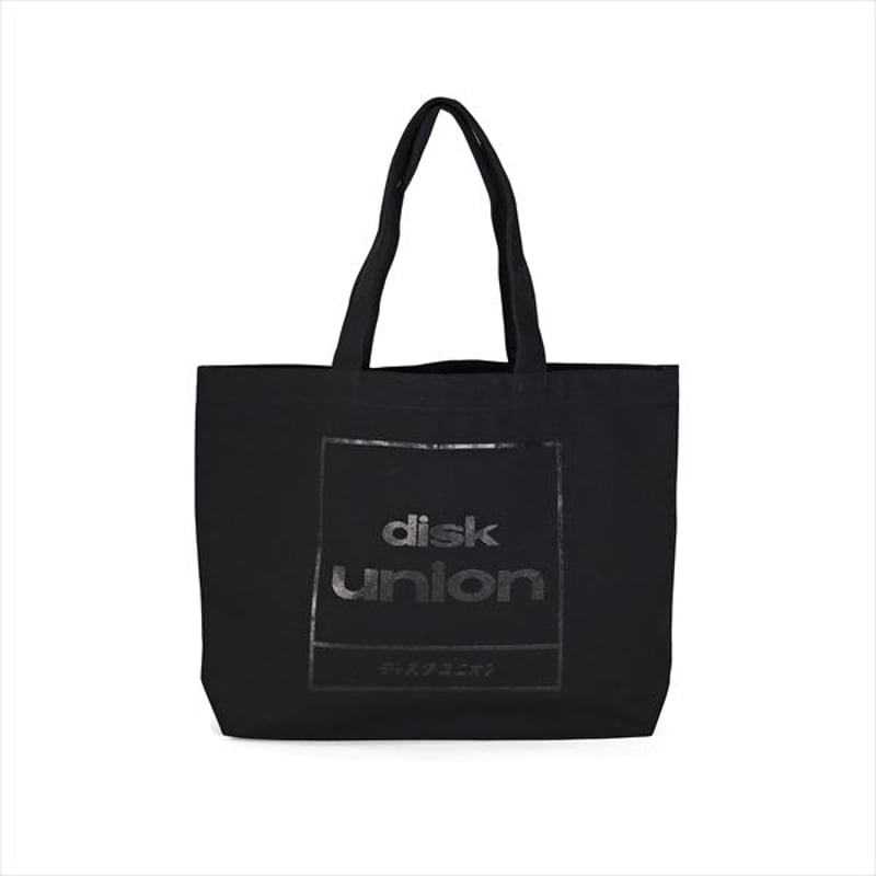 diskunion 四角ロゴ トートバッグ L / ディスクユニオン DISK UNION |