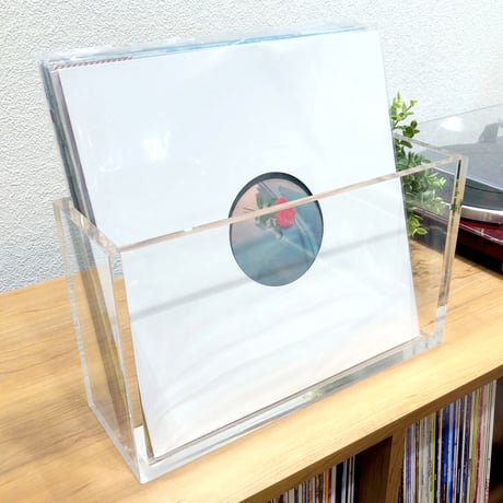 レコードサイドラック アクリル製 (LP/アクリル)