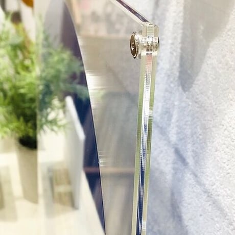 LP用円形アクリルフレーム (縁あり)