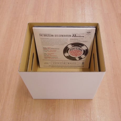 LP (12inch) 用フタ付きダンボール 5箱セット