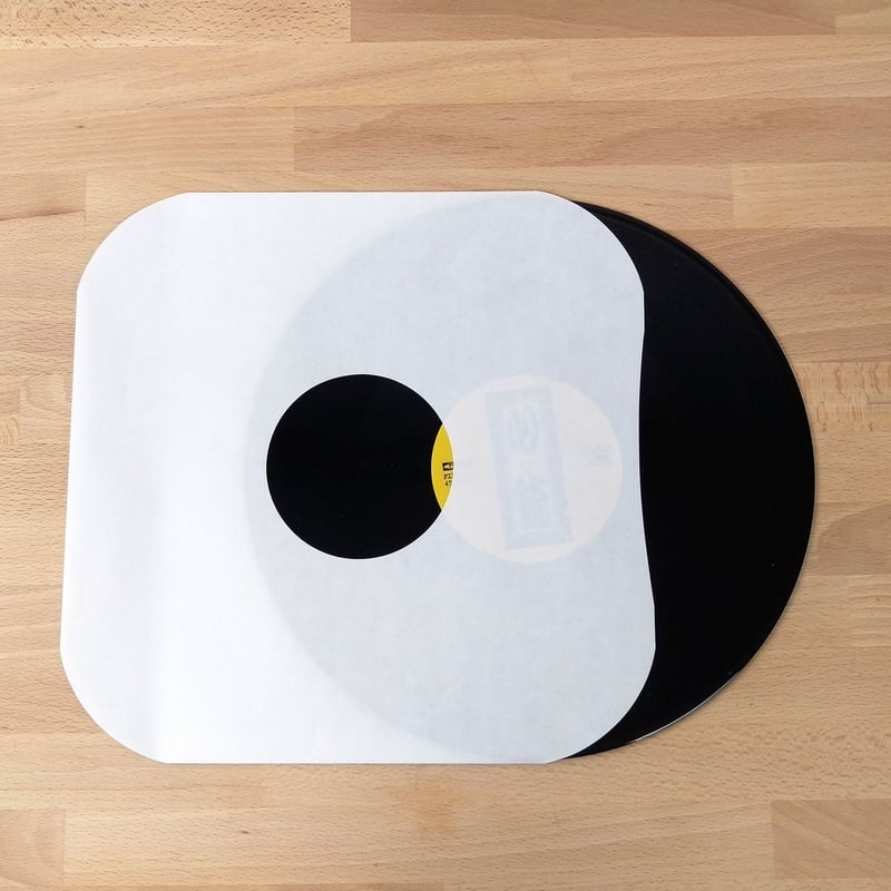 LP 紙製内袋　100枚　12インチ　内艶コート　紙インナー　インナー　両穴 LP 紙製 内袋□100枚□12インチ□内側艶コート仕様□紙インナー