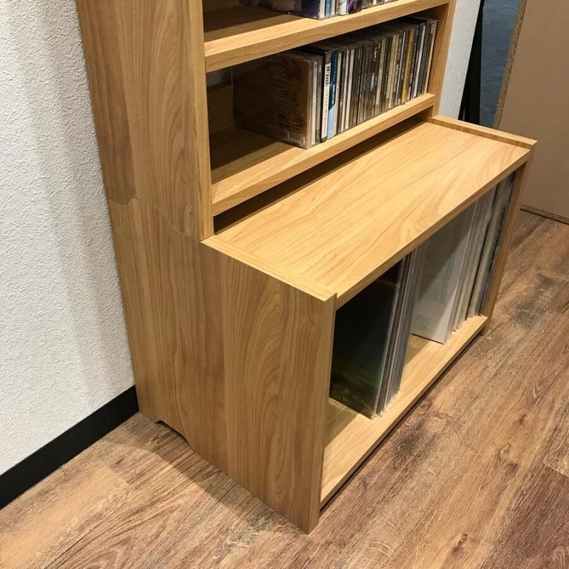 ディスクユニオン　レコードボックス　3個 純国産レコードラック 3BOX ホワイト/レコードラック｜CD