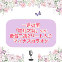 「一月の雨」歳月之詩Ver.マイナスワンカラオケ音源【低音二胡2パート入り】