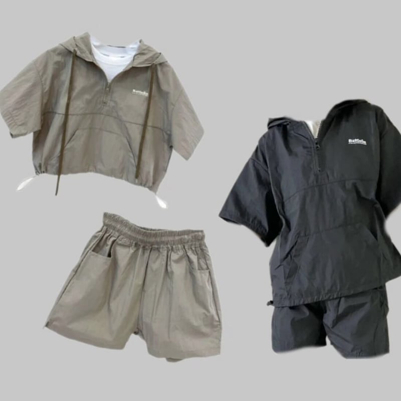 レイヤード シャカシャカセットアップ | muddy_kuro レイヤード シャカシャカセットアップ | muddy_kuro