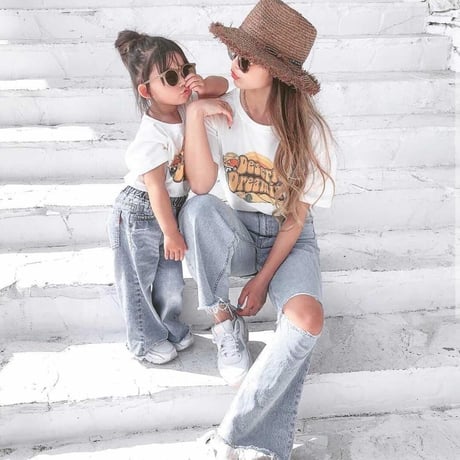 kids サボテンfam　tシャツ