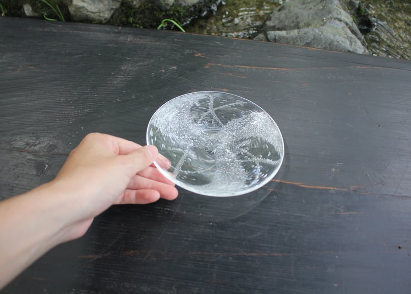 荒川尚也 泡ガラス皿（小）2 | online shop ゆすらや