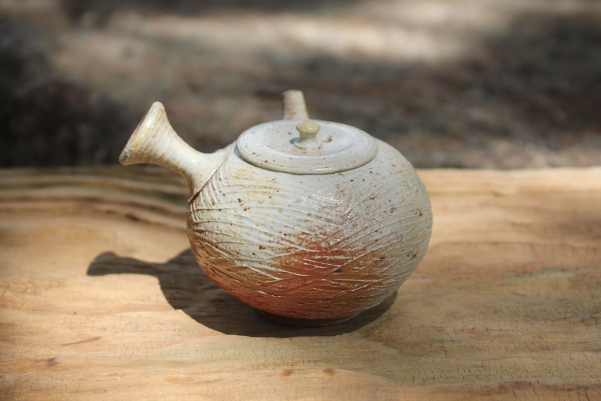 常滑焼常滑市無形文化財小西洋平氏急須 常滑市無形文化財保持者小西洋平氏作急須 常滑市無形文化