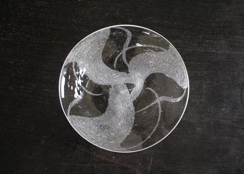 荒川尚也 泡ガラス皿 2 | online shop ゆすらや