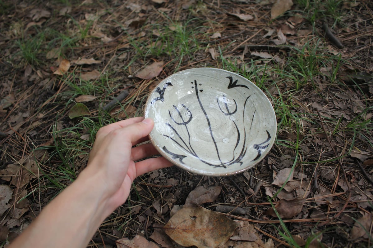 光藤佐 鉄絵皿5.5寸 1 | online shop ゆすらや