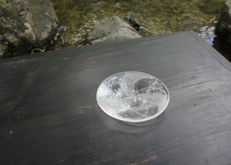 荒川尚也 泡ガラス皿（小）2 | online shop ゆすらや