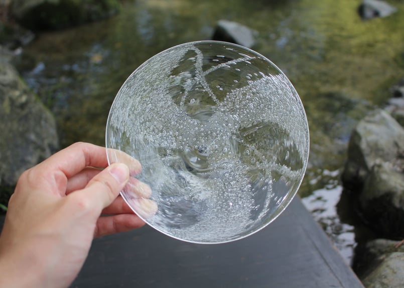 荒川尚也 泡ガラス皿（小）2 | online shop ゆすらや