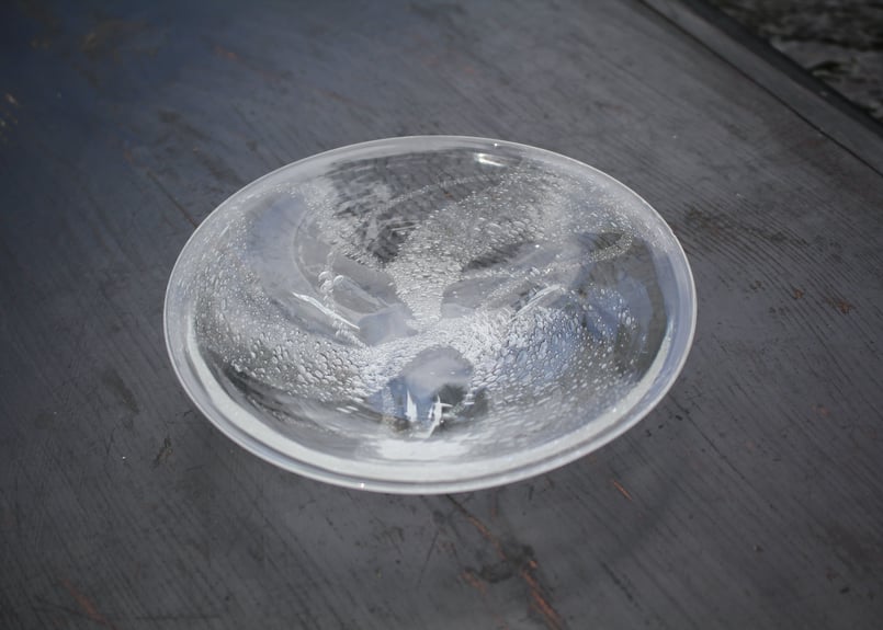 荒川尚也 泡ガラス皿（中） | online shop ゆすらや