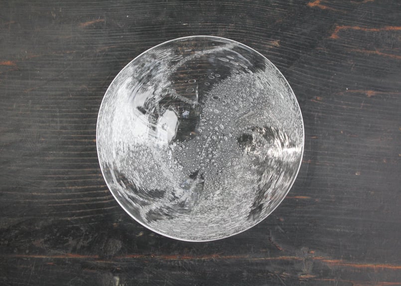 IWATA GLASS　泡入り大皿 荒川尚也 泡ガラス皿（小）3 | online shop ゆすらや