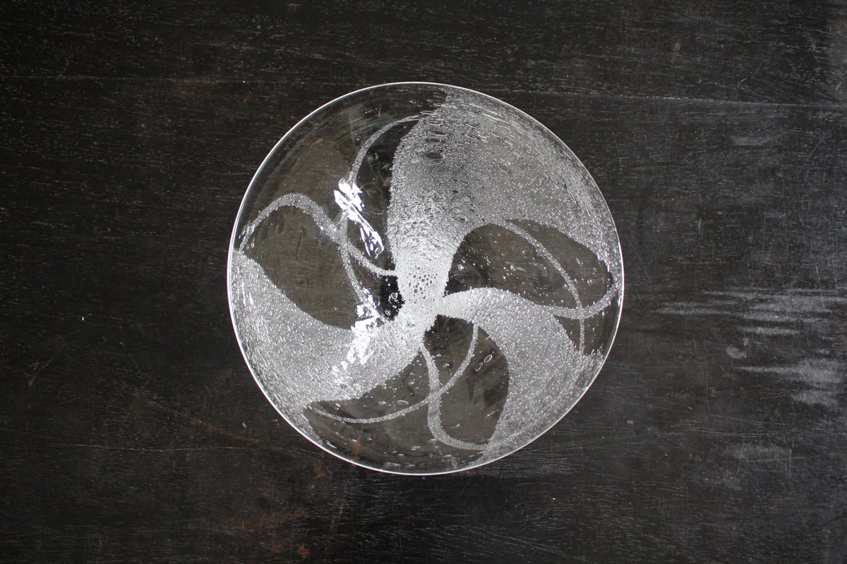 荒川尚也 泡ガラス皿 1 | online shop ゆすらや