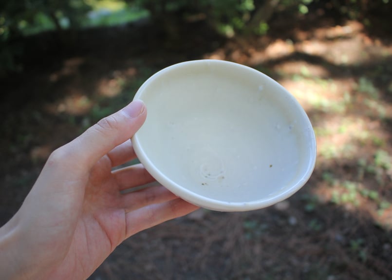 光藤佐 白磁赤絵茶碗 3 | online shop ゆすらや