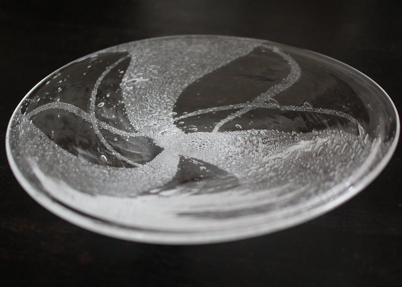 荒川尚也 泡ガラス皿 1 | online shop ゆすらや