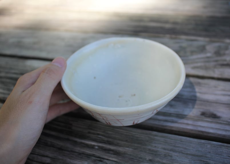 光藤佐 白磁赤絵茶碗 3 | online shop ゆすらや
