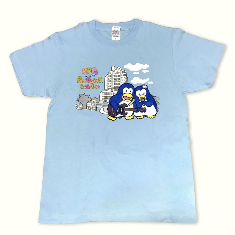 パピプペンギンズ×CHIGASAKI【ブルースカイブルー】 Tシャツ | 湘南 